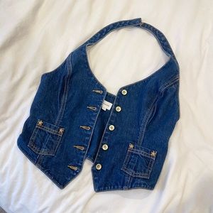 Jaclyn Western Vest in Dark Blue
Song of Style